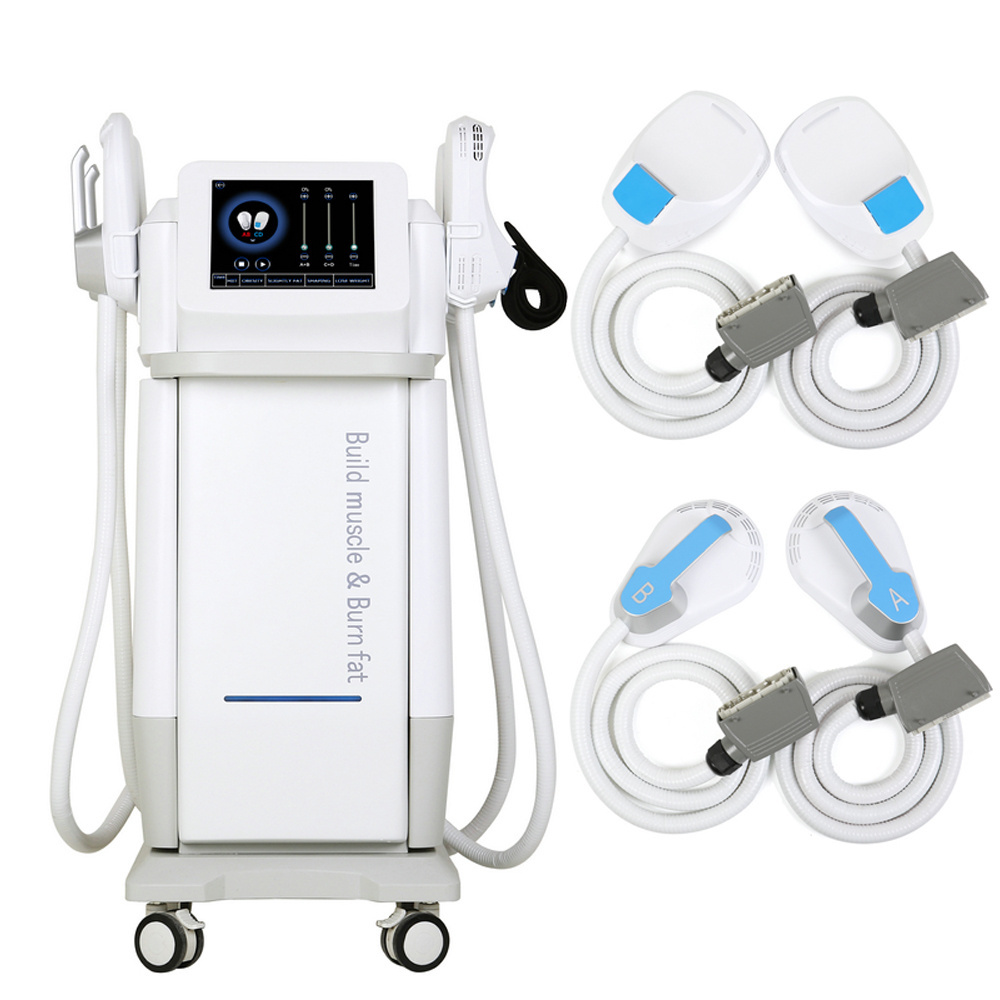 4 Handles with RF Emslim Neo RF Muscle Sculpting Fat Burning Machine emslim face  And Body fast Slimming Beauty Machine