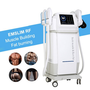 4 Handles with RF Emslim Neo RF Muscle Sculpting Fat Burning Machine emslim face  And Body fast Slimming Beauty Machine