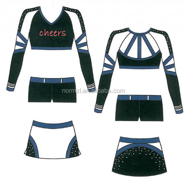 Normzl customized design your own cheerleading uniform