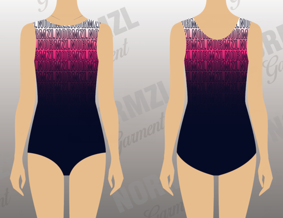 Free Design Custom  Graphic Leotards Rhythmic Gymnastics suit