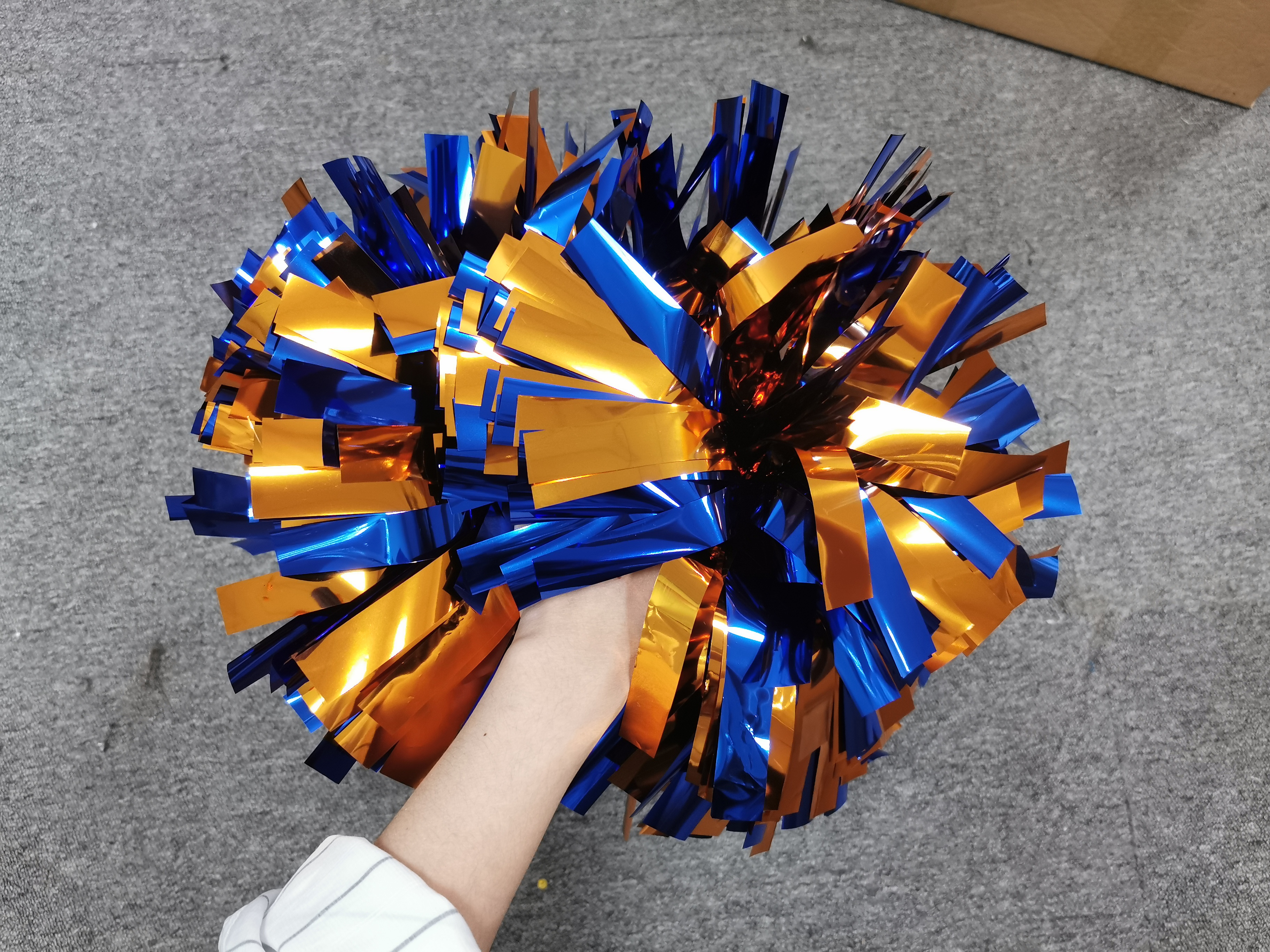 Cheerleading Pom Poms wholesale girls cheer Fashion Accessories purple mini baton handle cheerleaders costume pom