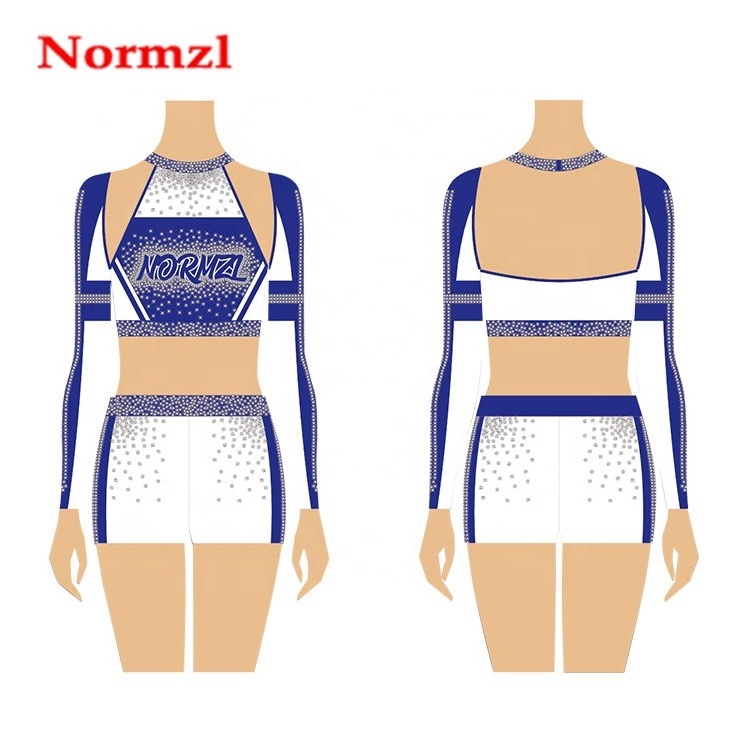 Normzl Low Moq Custom High Quality Girls Red And Black Crop Top Cheer Uniform