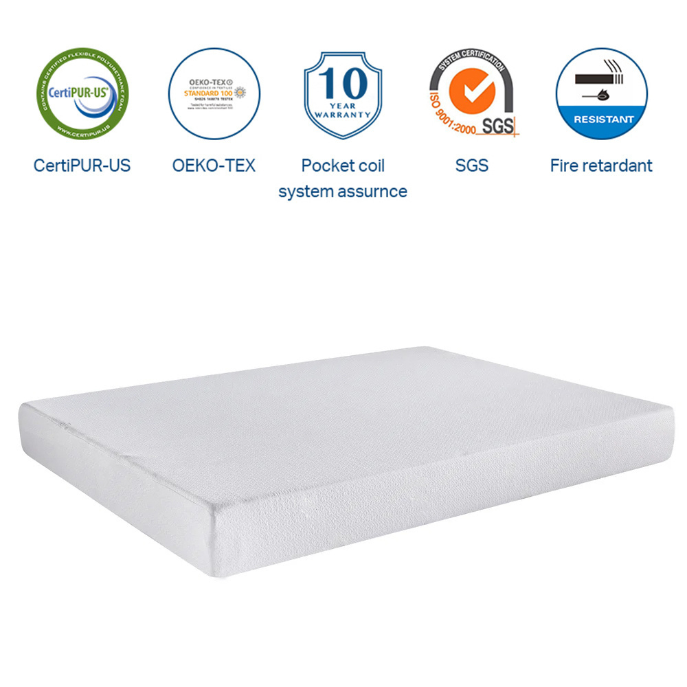 Comfortable Cheap Best Hotel Bed Mattresses In Box King Queen Single Size Folding Latex Memory Foam Mattress