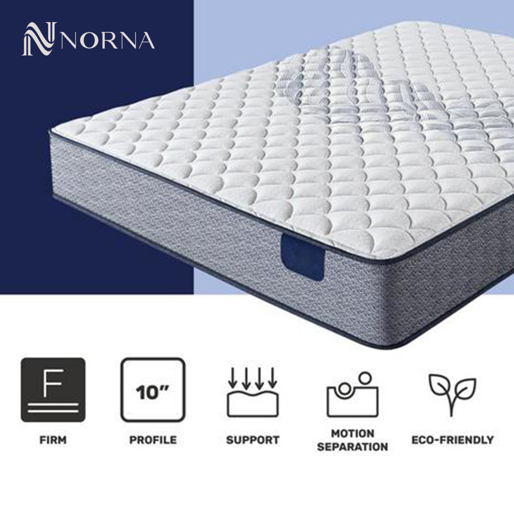 Firm Feel Pressure Relief Cool Gel Memory Foam Queen Size Individual Pocket Spring in a Box for Motion Isolation Silent Sleep