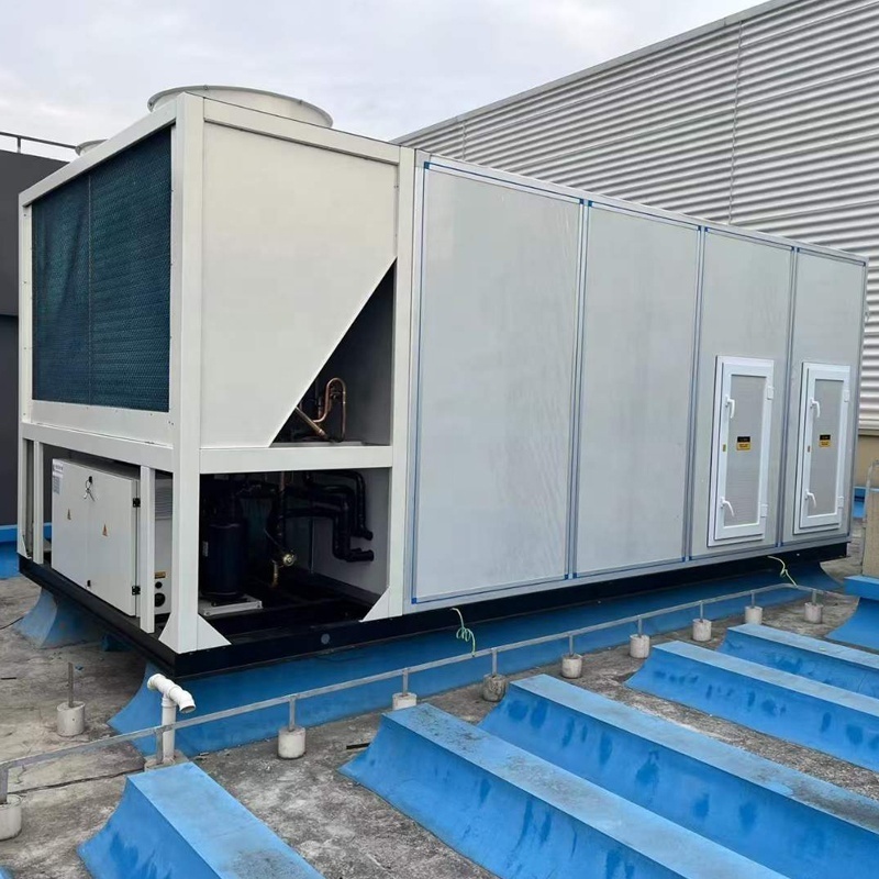 2024 New 81 Ton Rooftop Air Cooler Conditioner 60000 BTU with Efficient Pump Motor PLC Trustworthy for Manufacturing Plants