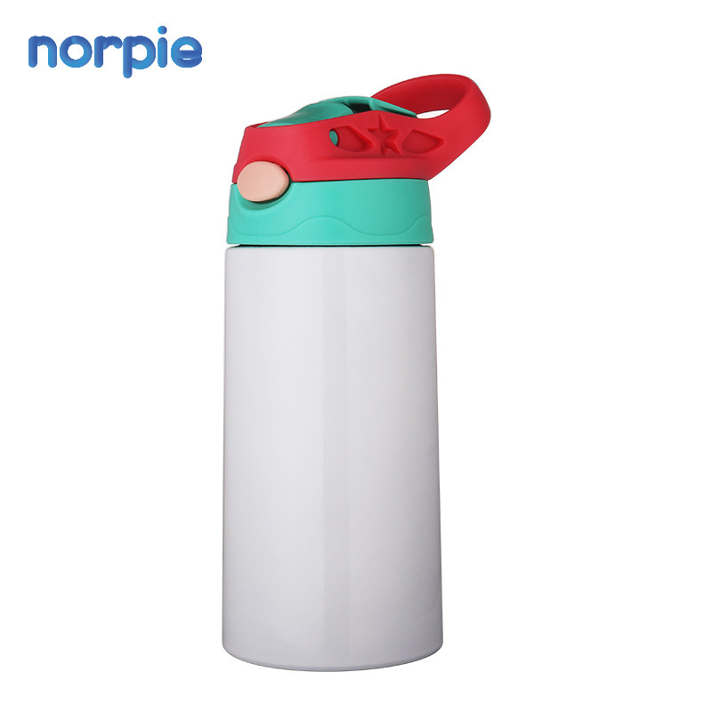 Sublimation Stainless Steel Children 350Ml Straw Water Bottle For Kids