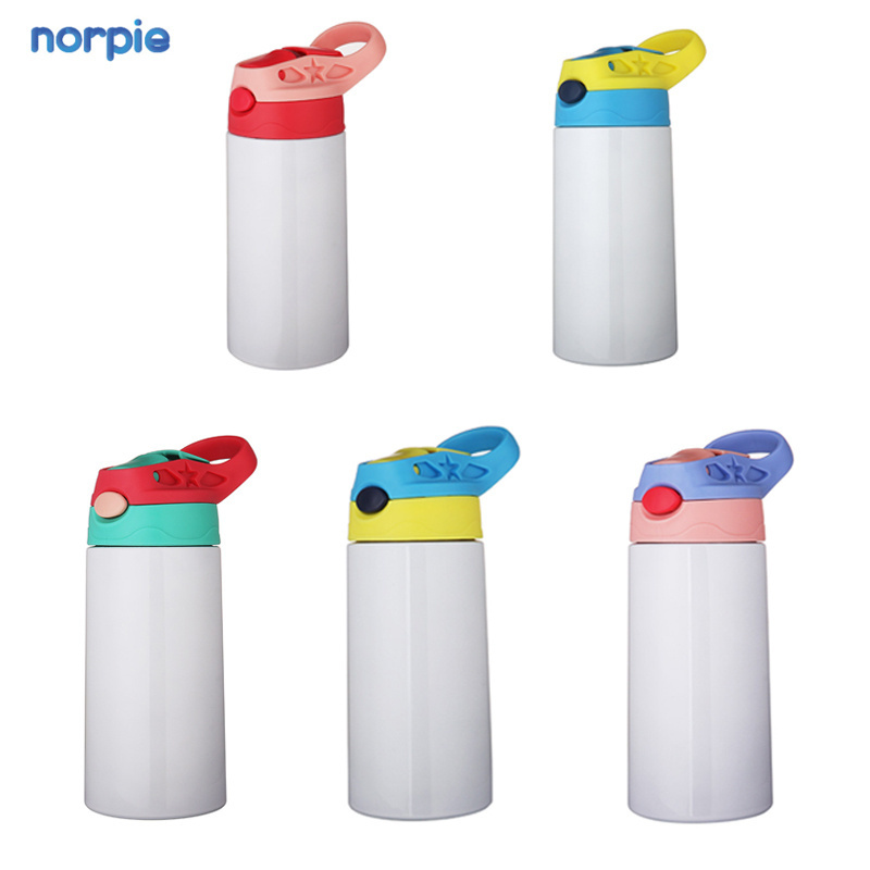 Sublimation Stainless Steel Children 350Ml Straw Water Bottle For Kids