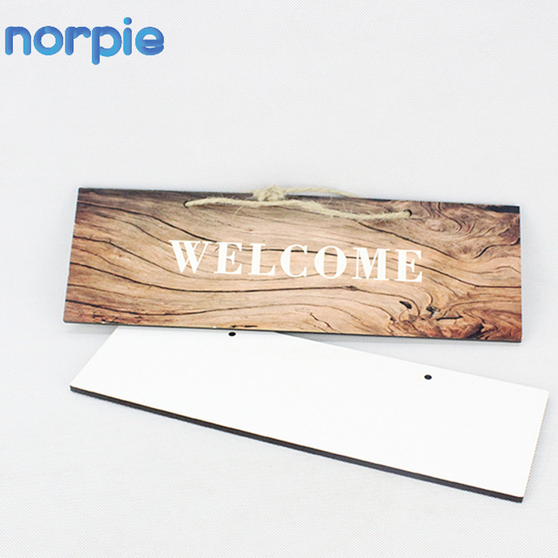 Blank Wholesale Door Hangers Customized Sublimation MDF Door Signs