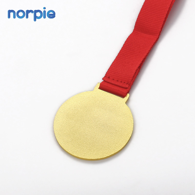 Football Sport Souvenir Gift Blank Gold Plating Sublimation Blank Medal