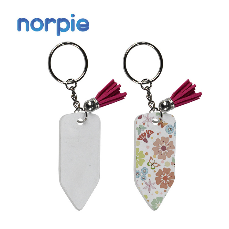 Custom keychain Teacher Gift Tassel Keychain Sublimation Acrylic Pencil Keychain