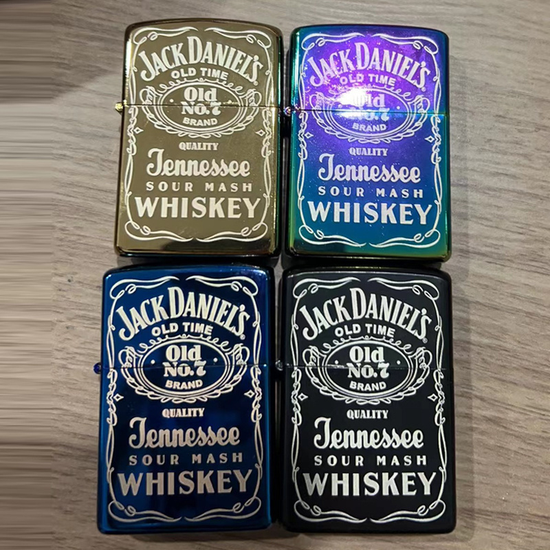 Stainless Steel Multi-color Customized LOGO Creative Lighter Wholesale Windproof Sublimation Lighters