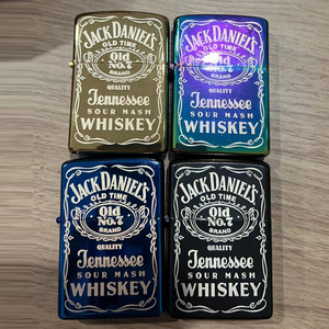 Stainless Steel Multi-color Customized LOGO Creative Lighter Wholesale Windproof Sublimation Lighters