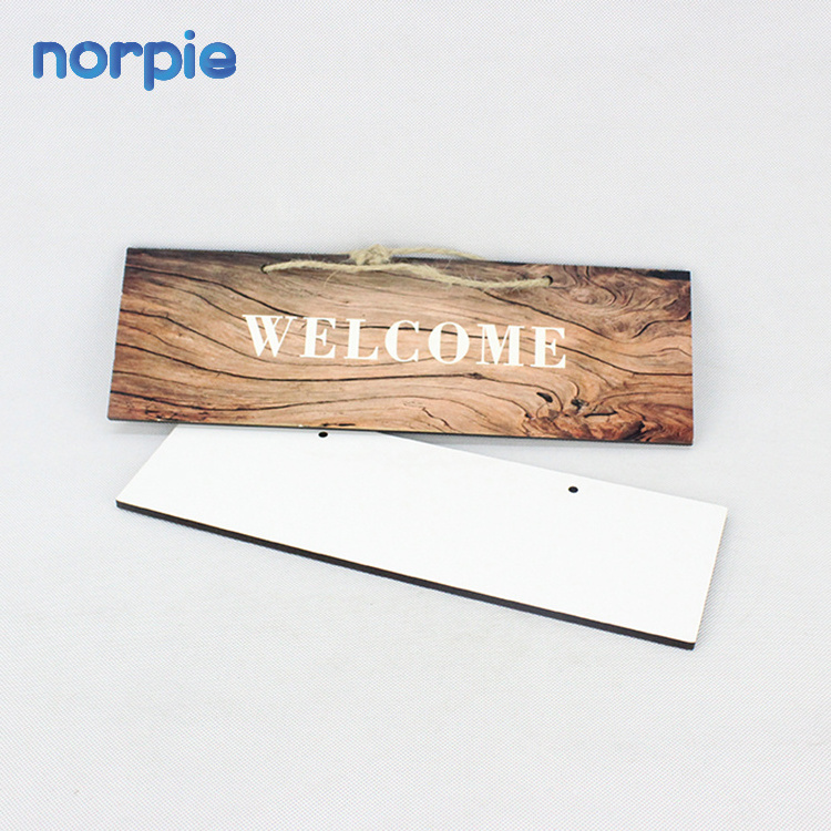 Blank Wholesale Door Hangers Customized Sublimation MDF Door Signs