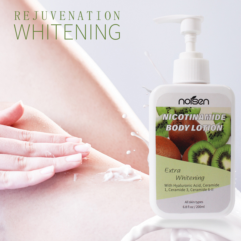 200ml korean private label skin care body moisturized kiwifruit extract nourishing whitening nicotinamide  body lotion