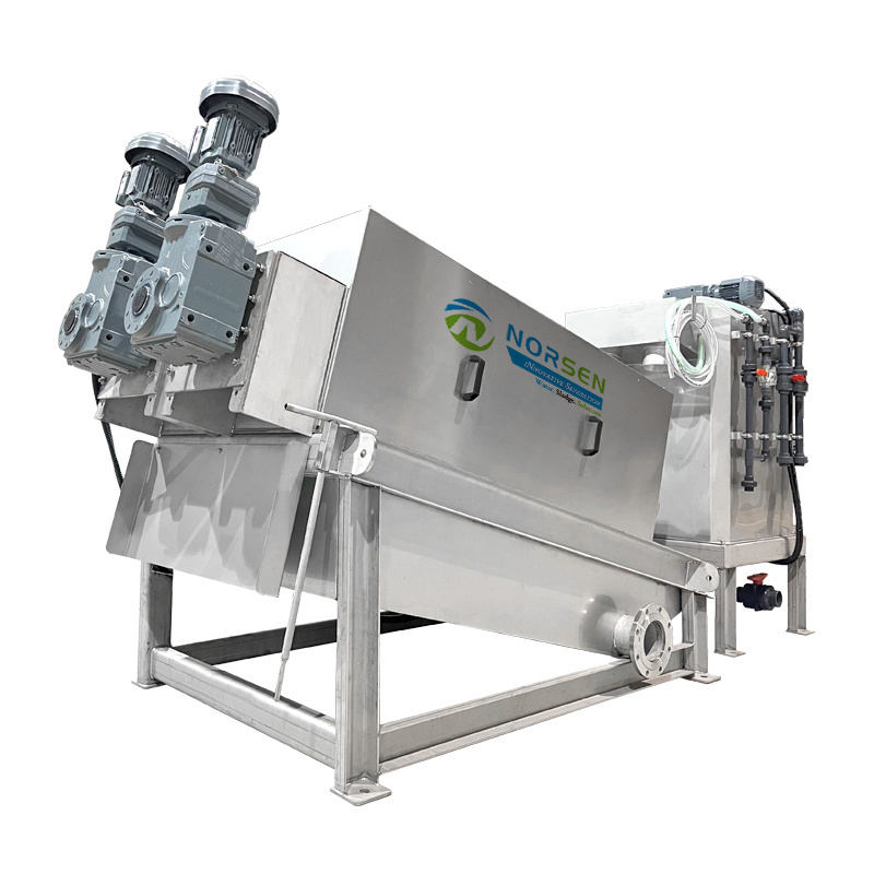 Oil Sludge Dewatering Solid-liquid Separator Low-priced Dewatering Machine Multi-Disc Screw Press