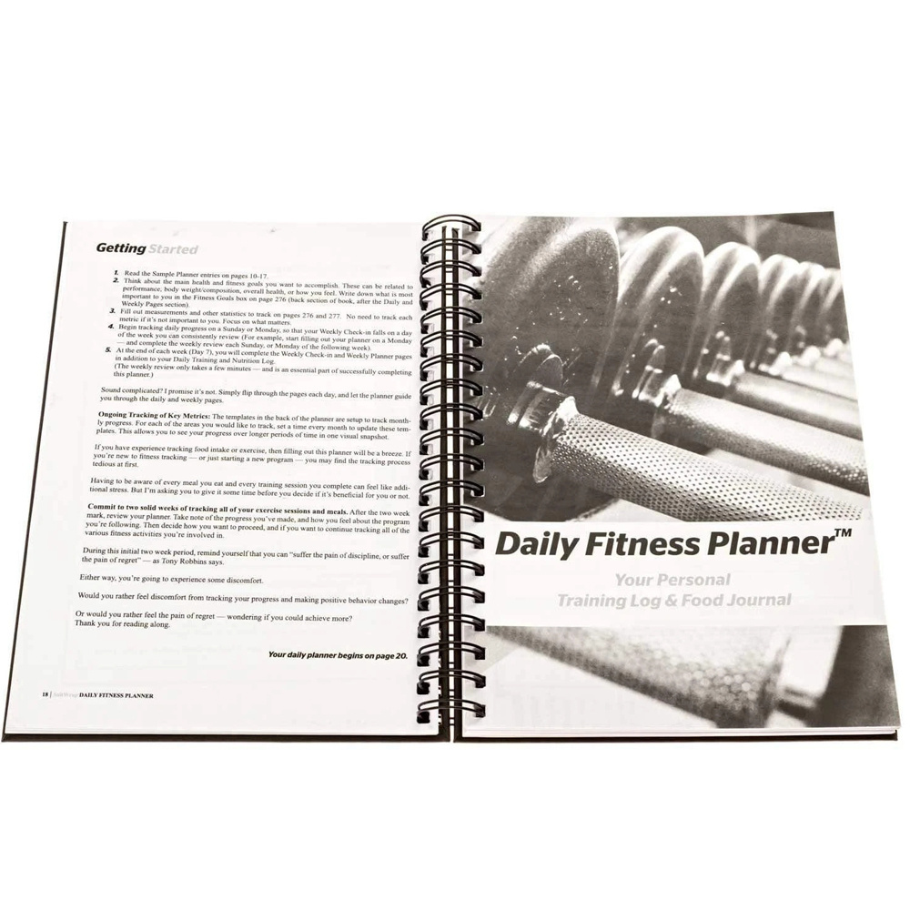 best selling unique private label daily fittness journals and planners for wellness