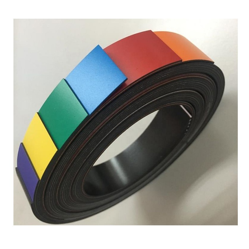 Custom Rubber Magnet 100mm Adhesive-backed Strong Flexible Magnetic Strips For Industrial