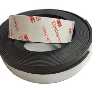 Custom Rubber Magnet 100mm Adhesive-backed Strong Flexible Magnetic Strips For Industrial