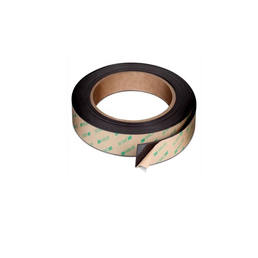 Custom Rubber Magnet 100mm Adhesive-backed Strong Flexible Magnetic Strips For Industrial