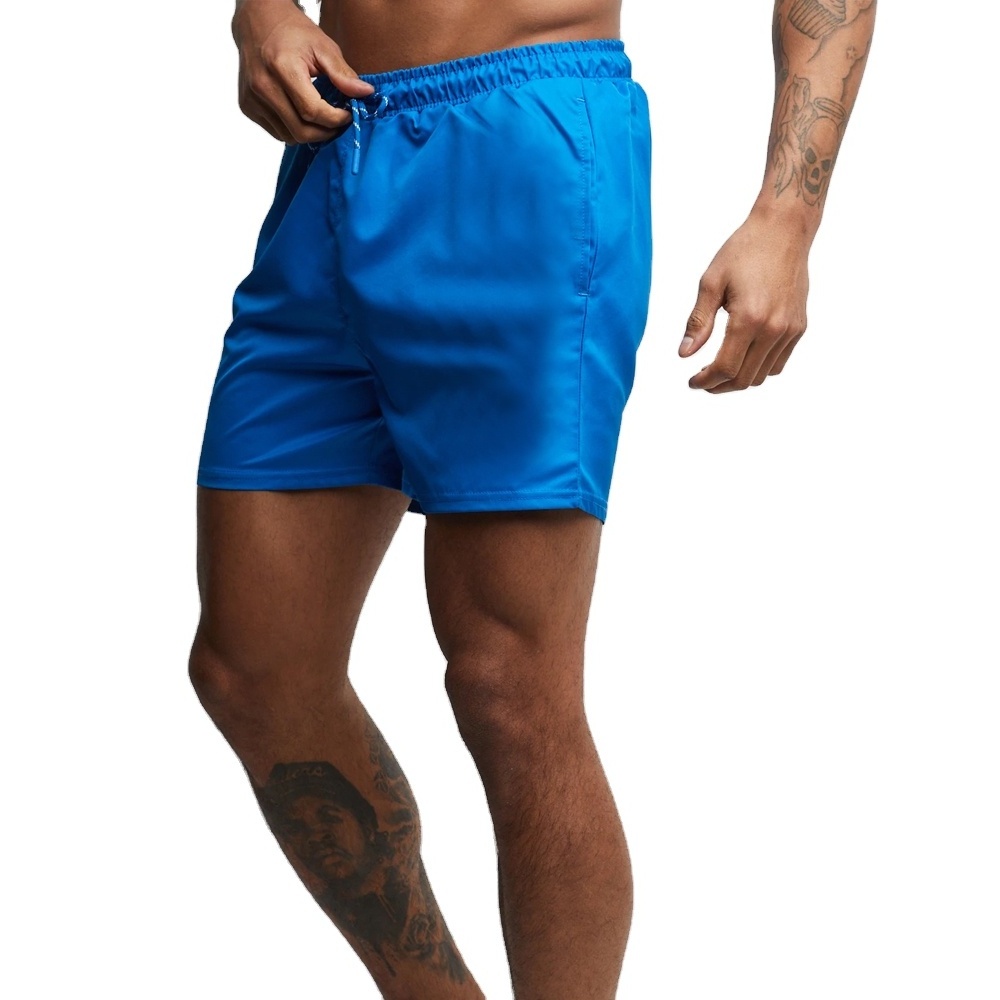 2022 Wholesale Mens Swimwear Men's Swim Trunks Men Beach Shorts OEM Service 100% Polyester Adults Embroidery Swim Trunk PK