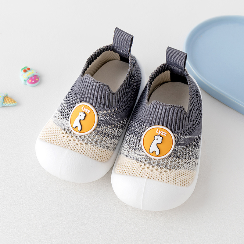 NNew Arrival Factory Fashion Rubber Soles Kids Shoes Socks Cotton Warm Non-slip Woven Baby Boy Girl Toddlers Flying Woven Shoes