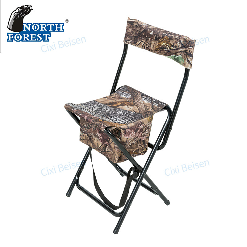 Foldable Design Portable Lightweight Highback Blind Chair Outdoor Camping Chair Camouflage Folding Hunting Chair With Backrest