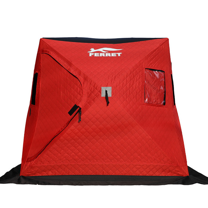 High Quality nylon fabric Pop Up All Season inflatable heat insulation Winter Ice Fishing Tent