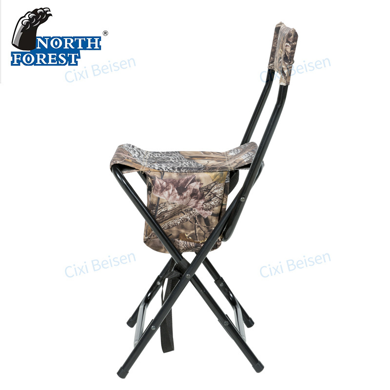 Foldable Design Portable Lightweight Highback Blind Chair Outdoor Camping Chair Camouflage Folding Hunting Chair With Backrest