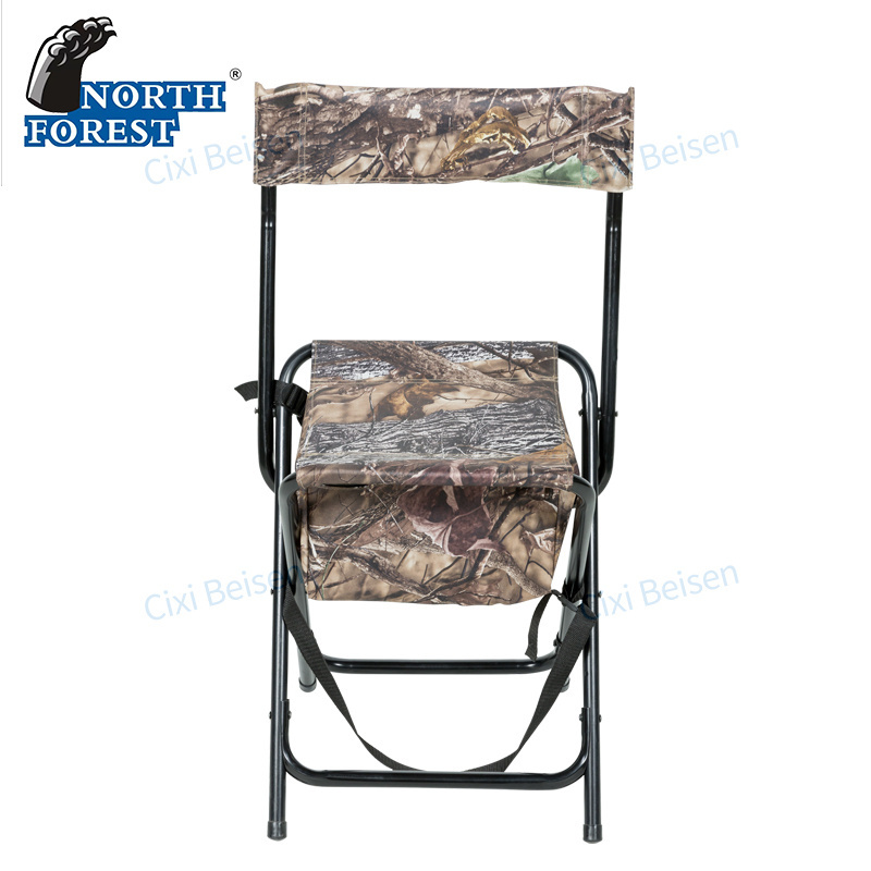 Foldable Design Portable Lightweight Highback Blind Chair Outdoor Camping Chair Camouflage Folding Hunting Chair With Backrest