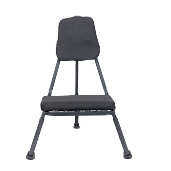 GSV Black 600D polyester strong frame iron mesh non-slip Foot-Cover hunting chair portable hunting folding chair with Backseat