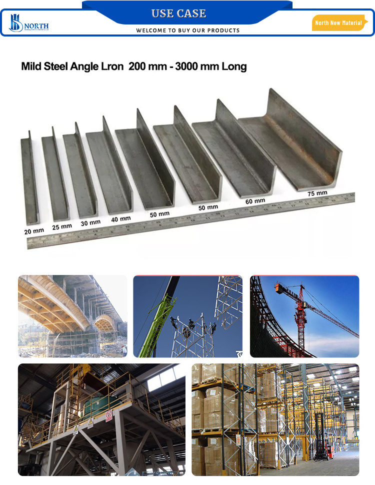 Factory supply mild steel angle 40x40x5 /standard steel angle bar price per kg iron