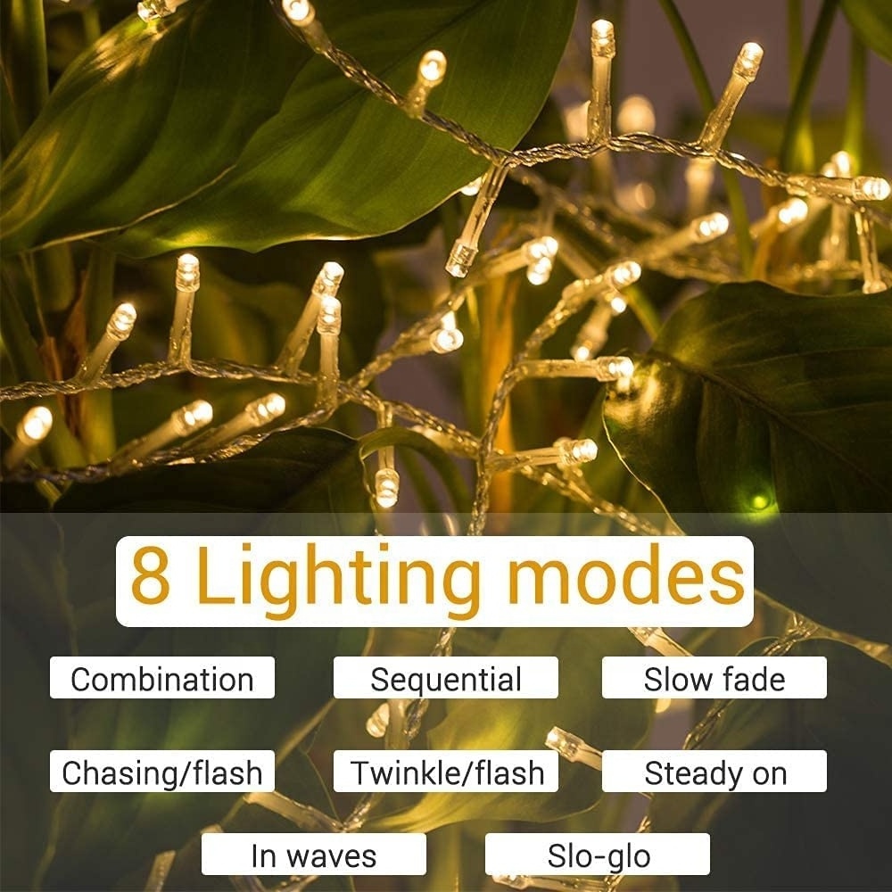 Northland  Fairy LED String Light 10m 100 LEDs  8 Mode Warm White Sparkling Plug in Christmas Tree Decoration Lights