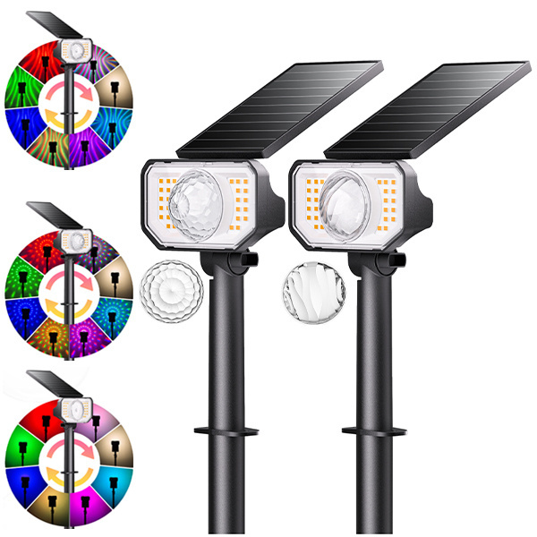 Northland 2 packs adjustable Halloween Xmas holiday wall light solar spotlight garden exterior christmas garland stake lamp