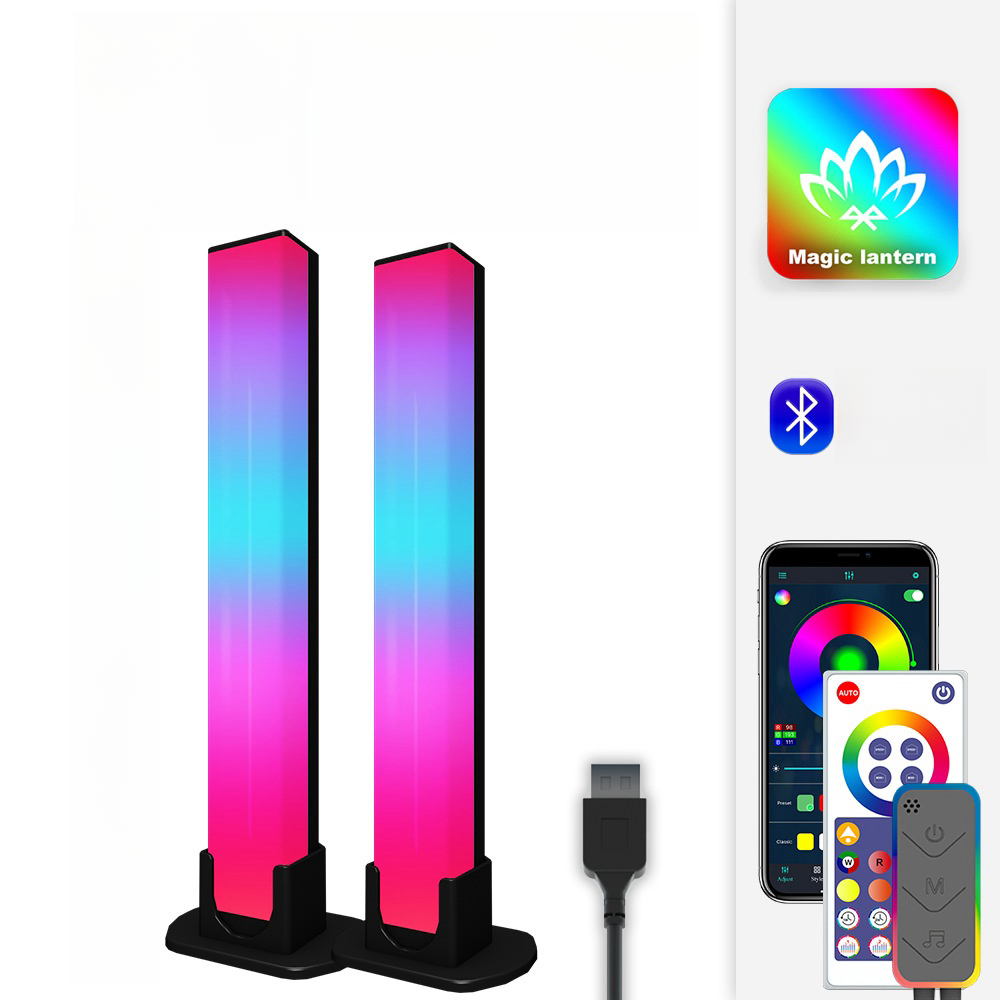 USB Smart LED RGB Light Bar TV Backlight Mood Ambient Dynamic Music Sync table light lamp for Gaming Movie PC TV Room Decoration