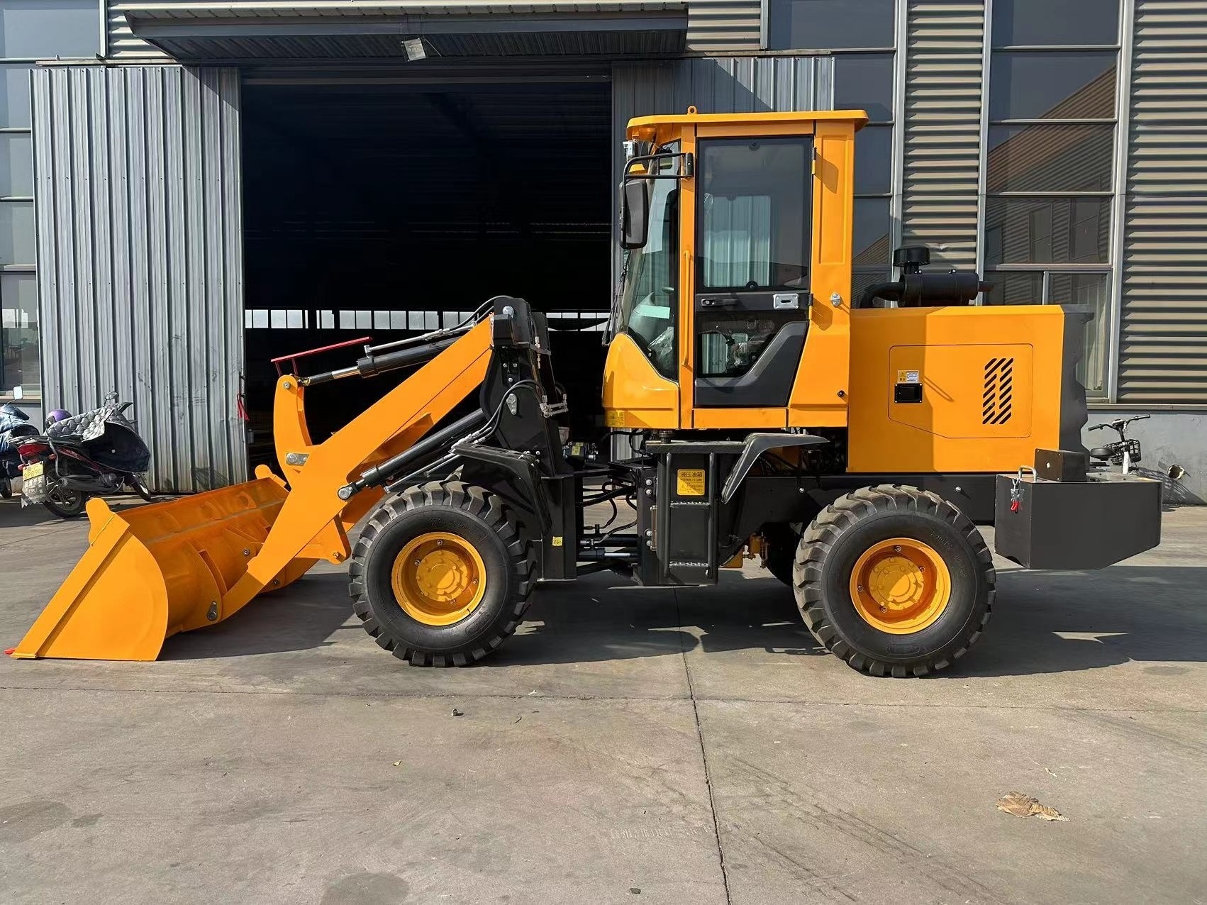 Wheel Front End Loader Rops Cabin Excavator 4X4 Articulated Wheel Backhoe Loader for sale