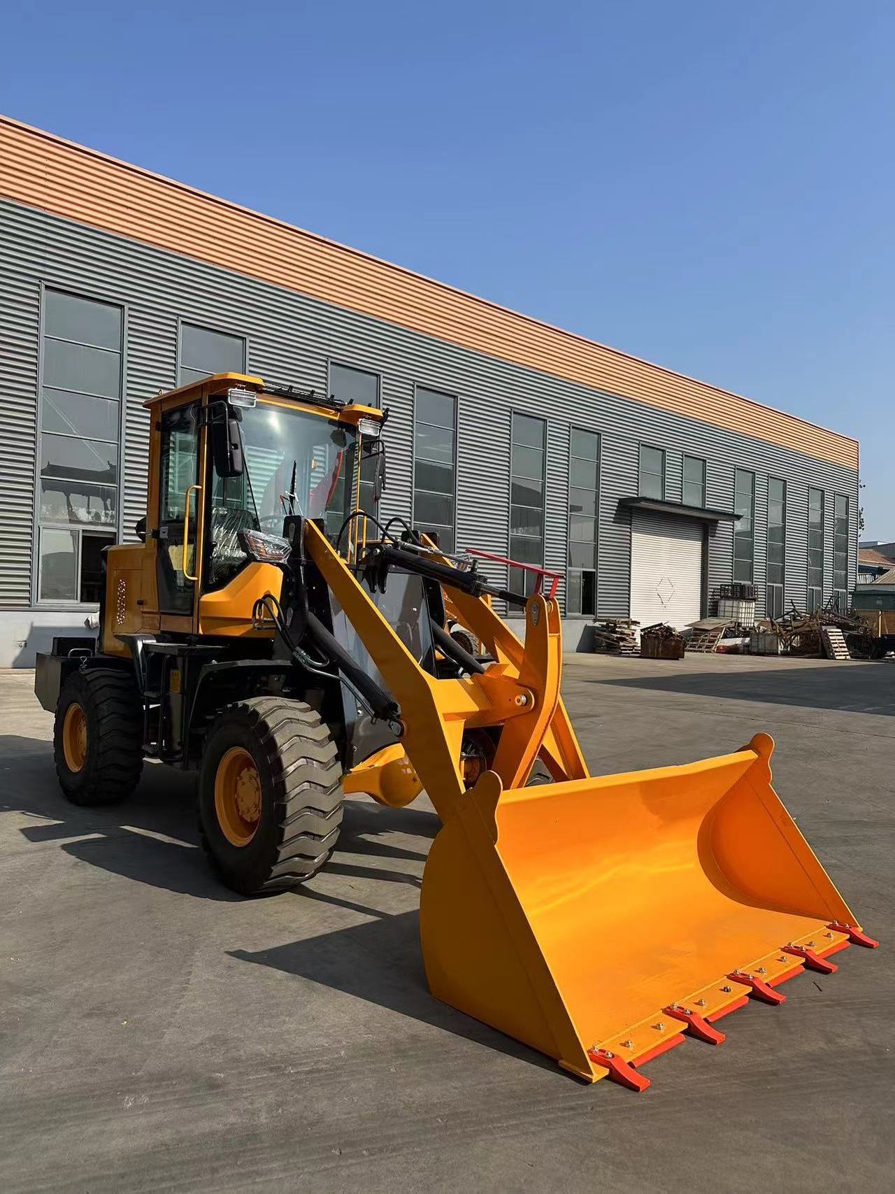 Wheel Front End Loader Rops Cabin Excavator 4X4 Articulated Wheel Backhoe Loader for sale