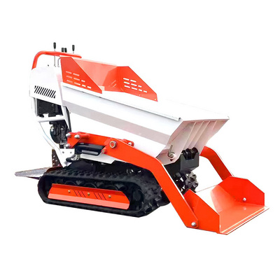 Hot Selling Mini Rubber Caterpillar Track Dumper 500Kg 800Kg 1000Kg Self-Loading Mini Transporter Dumper With Lift