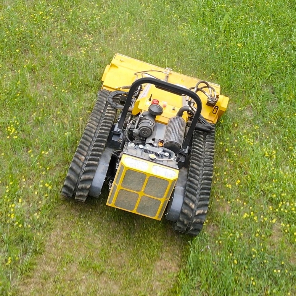 Diesel engine large power remote control lawn mower with competitive price