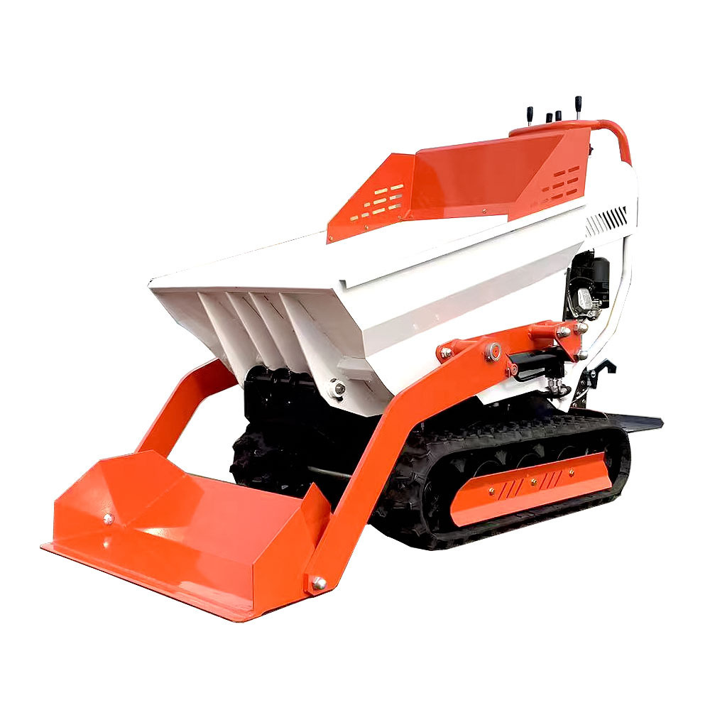 Hot Selling Mini Rubber Caterpillar Track Dumper 500Kg 800Kg 1000Kg Self-Loading Mini Transporter Dumper With Lift