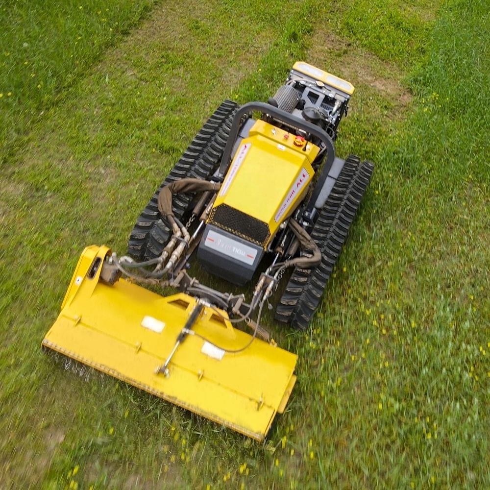 Diesel engine large power remote control lawn mower with competitive price