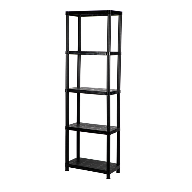 24WX12DX72H Inch 5 Tier plastic storage rack shelf