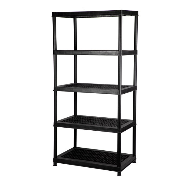 36X24X72 inch heavy duty 5 Tier plastic storage shelves