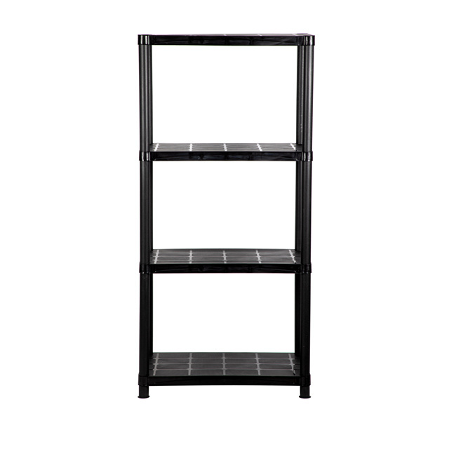 Plastic Shelf 28WX15DX53H Inch 4 Tier Storage Shelving Unit