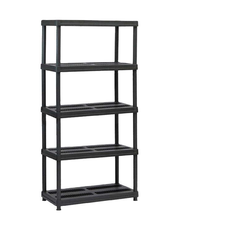 OD 36X18 INCH 5 tire heavy duty plastic shelf industrial storage rack shelves