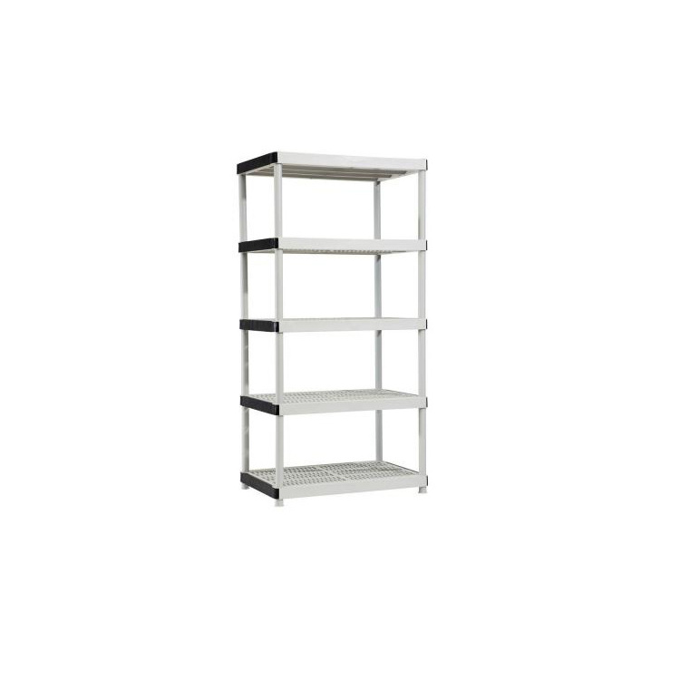 HD24 Plastic shelf  36x24x72   5-Tiered Ventilated Plastic Storage Shelving Unit Tool-Free Assembly