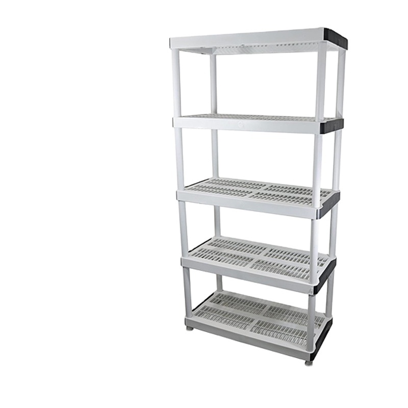 HD 36x18x72 5-Tiered Ventilated Plastic Storage Shelving Unit Shelf