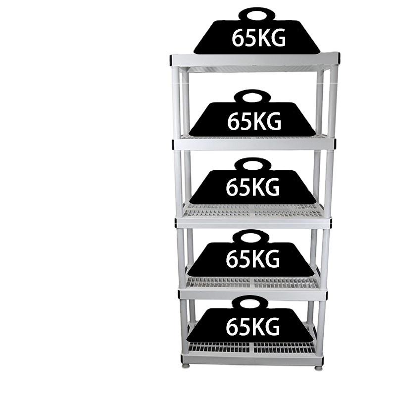 HD 36x18x72 5-Tiered Ventilated Plastic Storage Shelving Unit Shelf