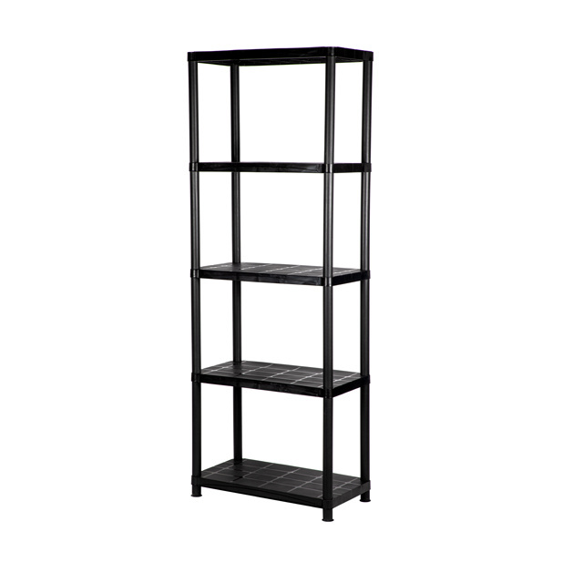 Plastic Shelf 28WX15DX72H Inch 5 Tier Storage Shelving Unit