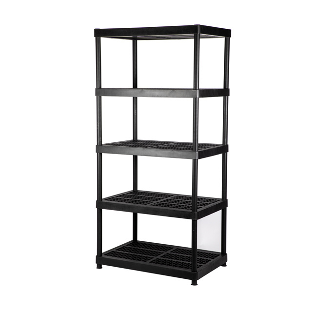 Heavy Duty Plastic Shelf HD 36x24x72inch 5 Tiered  Plastic Storage Shelf