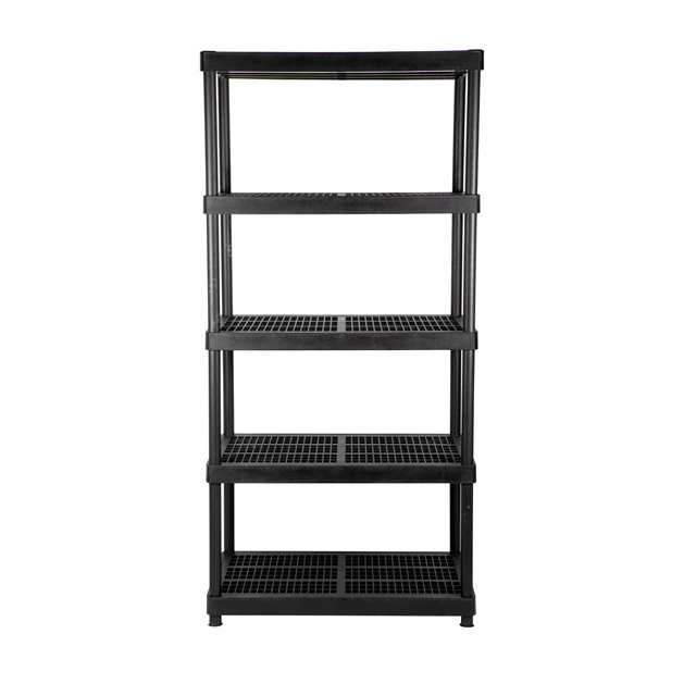 Heavy Duty Plastic Shelf HD 36x24x72inch 5 Tiered  Plastic Storage Shelf